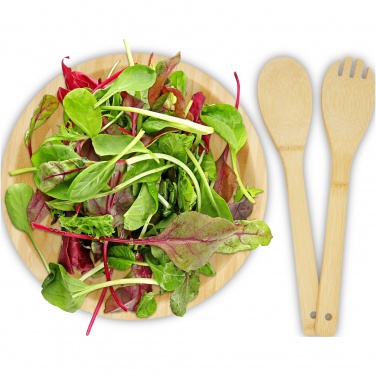 Logo trade promotional giveaway photo of: Argulls bamboo salad bowl and tools